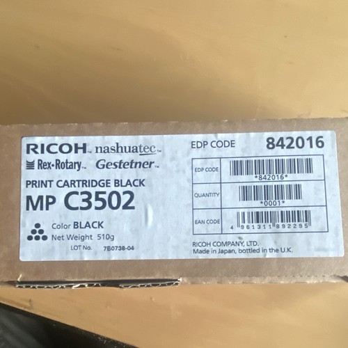 Ricoh mpc3502 edp - mpc3502, code
